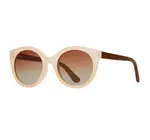 Sunglasses | Ellyn | Matte Beige / Walnut Wood