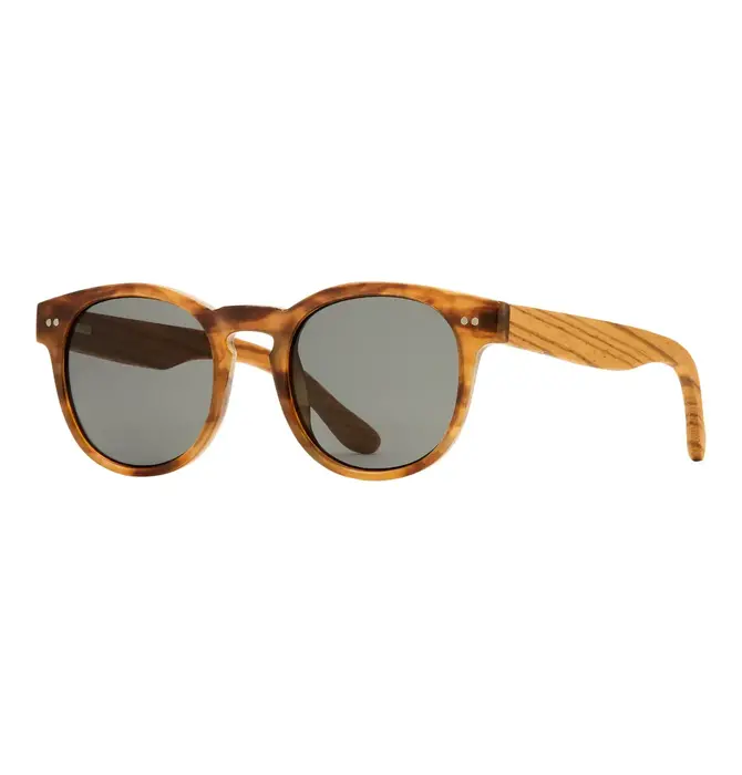 Sunglasses | Ledger | Brown Marble / Walnut Wood / Smoke Polarized