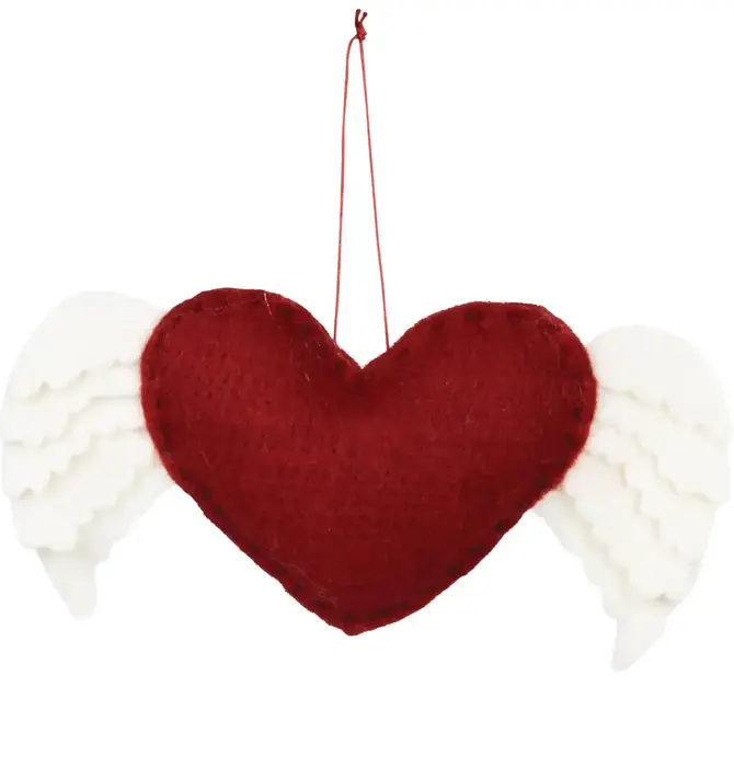 Ornament | Felt Heart + Wings