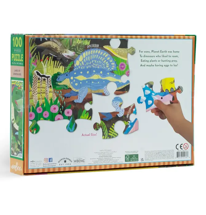 Puzzle | 100-Piece | Land of Dinosaurs