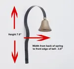 Shopkeeper’s Bell | Steel | Metallic Gold Powder Coated