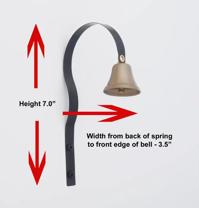 Shopkeeper’s Bell | Steel | Metallic Gold Powder Coated