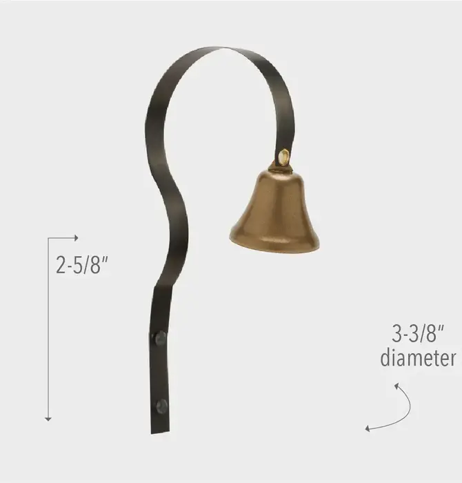 Shopkeeper’s Bell | Steel | Metallic Gold Powder Coated