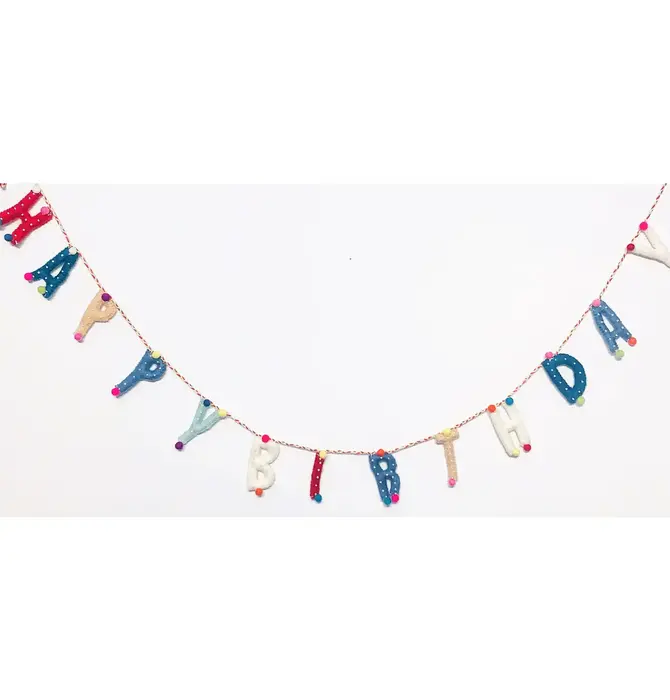 Garland | Felt Happy Birthday