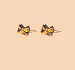 Earrings | Bow Tie Pasta Studs | 18KGP