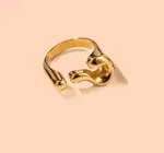 Ring | Question Mark | 18KGP Adjustable