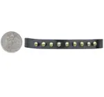 Bracelet Cuff | Mixed Metal Black | Bronze Beads