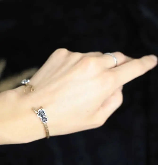 Bracelet | Bronze Branch | Silver Blossoms