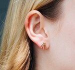 Earrings | Five Spike Post | Gold Filled/Bronze