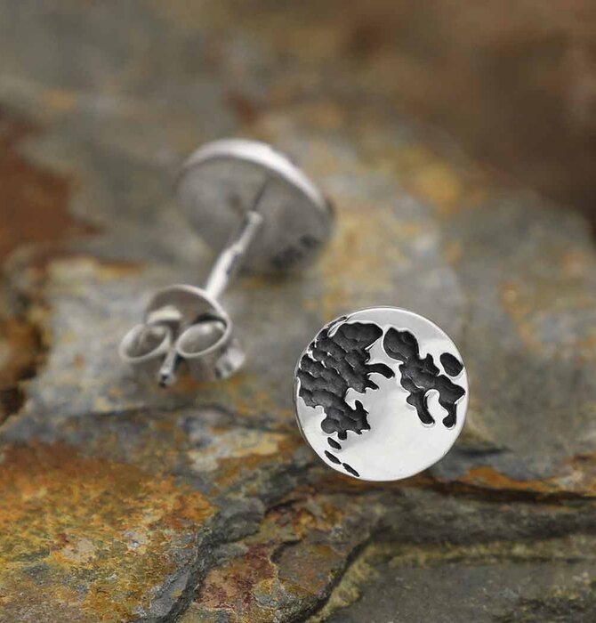 Earrings | Full Moon Post | Sterling