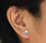 Earrings | Full Moon Post | Sterling