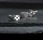 Earrings | Tiny Dice Stud | Sterling