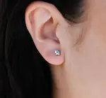 Earrings | Tiny Dice Stud | Sterling