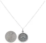 Necklace | Compass 18" | Sterling