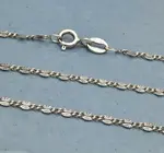 Necklace | Dainty Sunburst Chain 18" | Sterling Silver