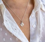 Necklace | Mixed Metal | Fried Egg