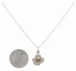 Necklace | Mixed Metal | Fried Egg
