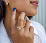 Ring | Dogwood Flower | Sterling & Bronze | Adjustable