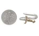 Ring | Adjustable Sword Bypass | Sterling & Bronze