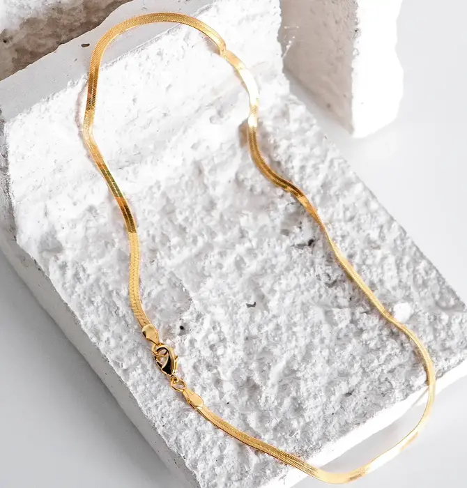 Necklace | Zoe Snake Chain | 18KGP