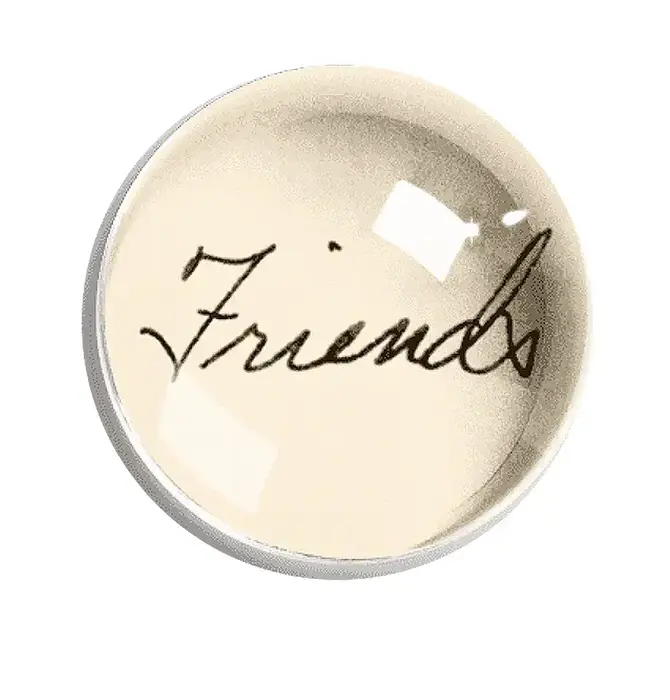 Paperweight | Crystal Dome | Friends Script