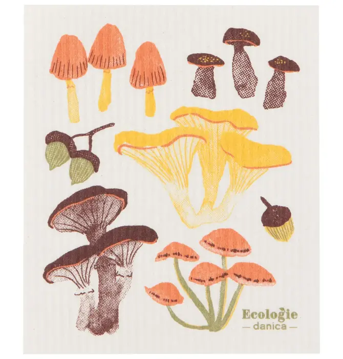 Swedish Dishcloth | Field Mushrooms