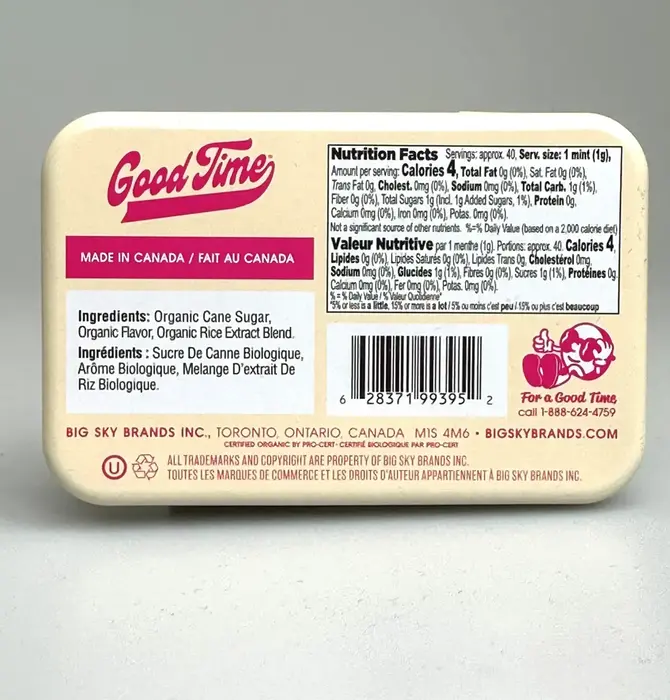 Candy | Organic Mints | Good Time