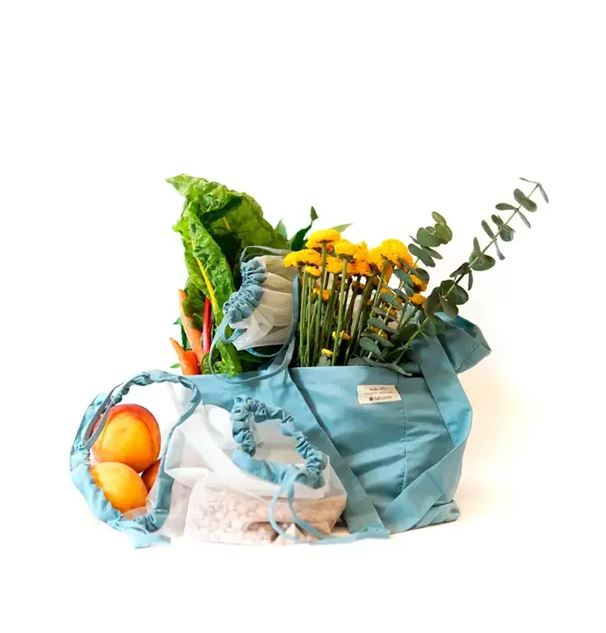 Bag Set | Tote-Ally Market | 1 Tote + 3 Produce