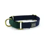 Dog Collar | Martingale | Navy + Forest