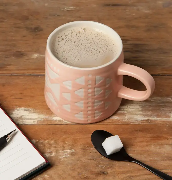 Mug | Studio | Pink Imprint | Stoneware