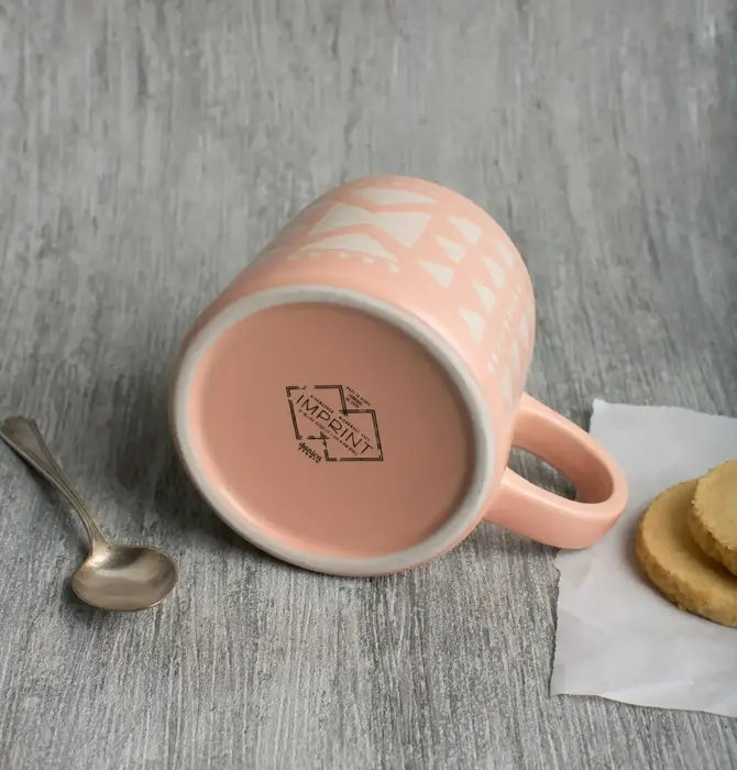 Mug | Studio | Pink Imprint | Stoneware