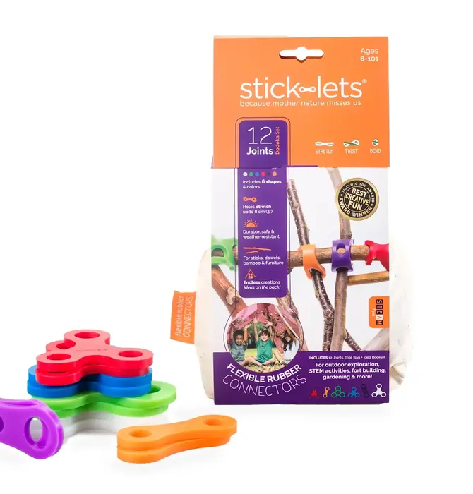 Connector Set | Flexible Rubber | 12-Piece Dodeka Fort