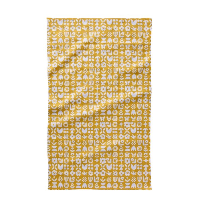 Tea Towel | Microfiber | Scandi Spring Yellow
