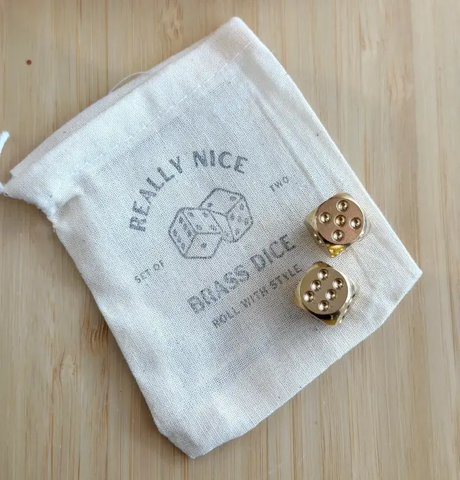 Dice Set | Brass | Really Nice