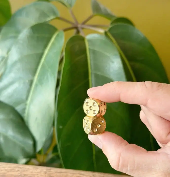 Dice Set | Brass | Really Nice