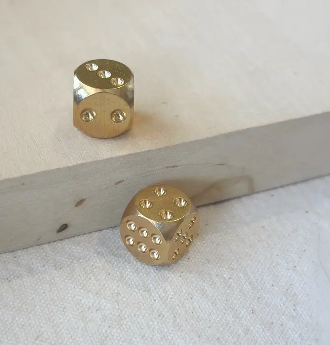 Dice Set | Brass | Really Nice