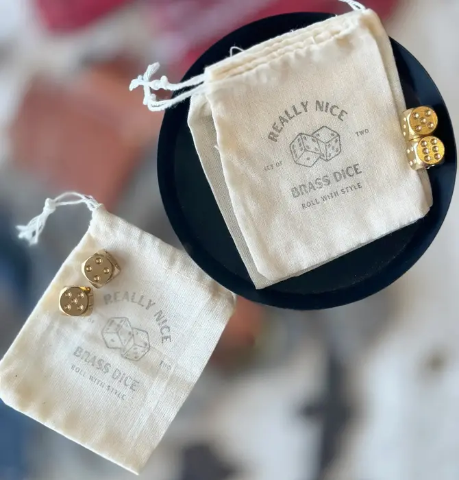 Dice Set | Brass | Really Nice