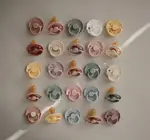 Pacifier | Clear Silicone Tip | Assorted Colors