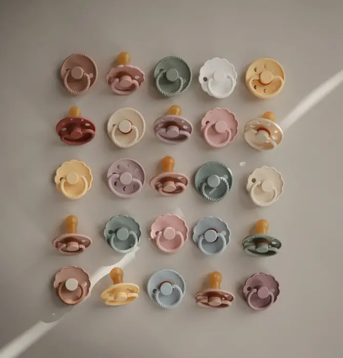 Pacifier | Clear Silicone Tip | Assorted Colors