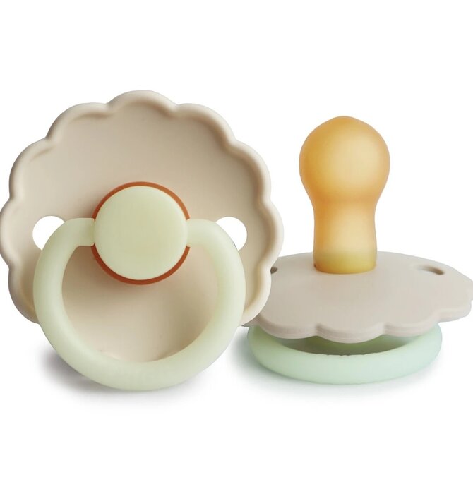 Pacifier | Brown Rubber Tip | Assorted Colors