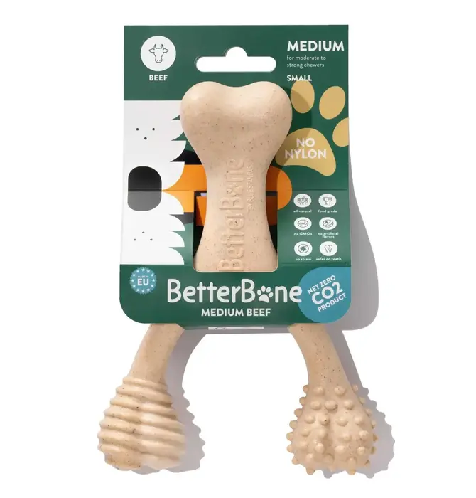 Dog Toy | Betterbone Medium Durable | Beef Flavor