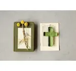 Decor | Cross | Recycled Glass | Green