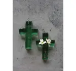 Decor | Cross | Recycled Glass | Green