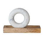 Moral & Pestle Set | Mango Wood | Marble Ring-Shaped