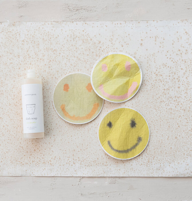 Sponge Cloth | Cellulose | Smiley Face