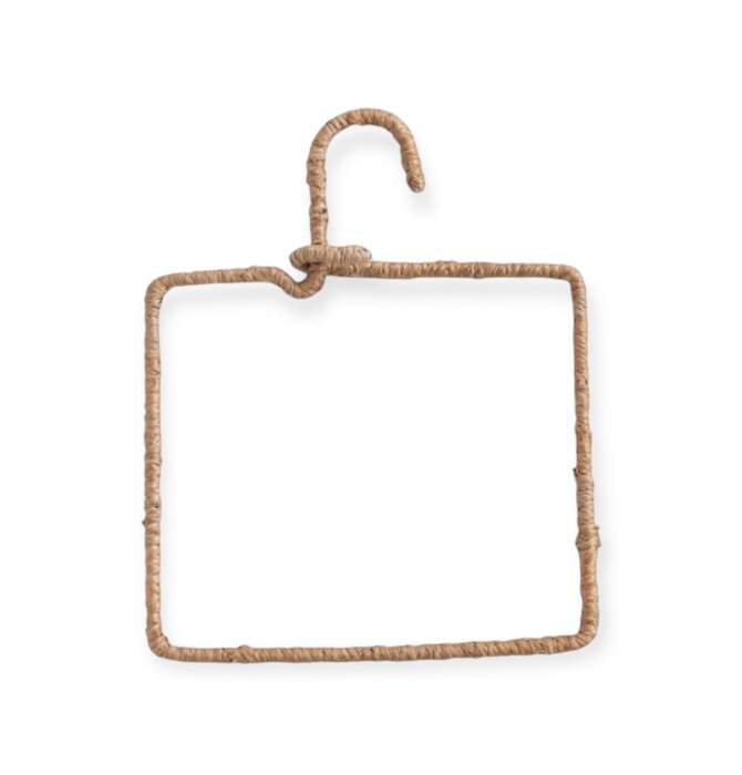 Hanger | Wire & Natural Fiber Wrapped