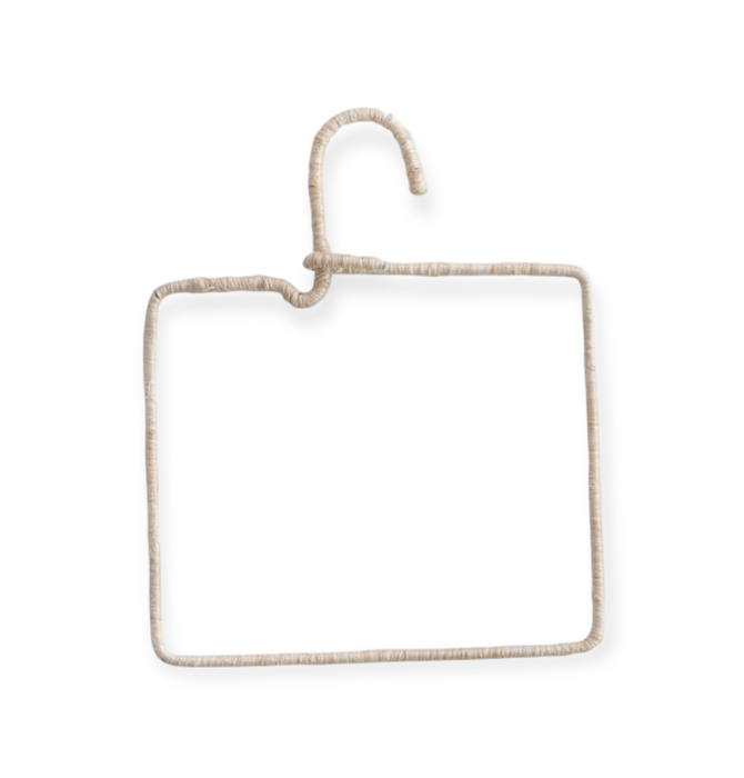Hanger | Wire & Natural Fiber Wrapped