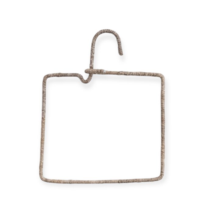Hanger | Wire & Natural Fiber Wrapped