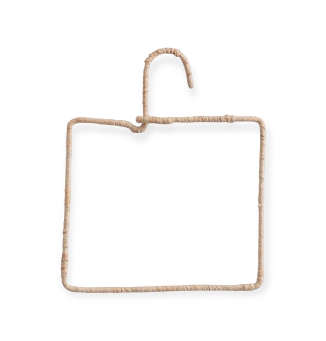 Hanger | Wire & Natural Fiber Wrapped