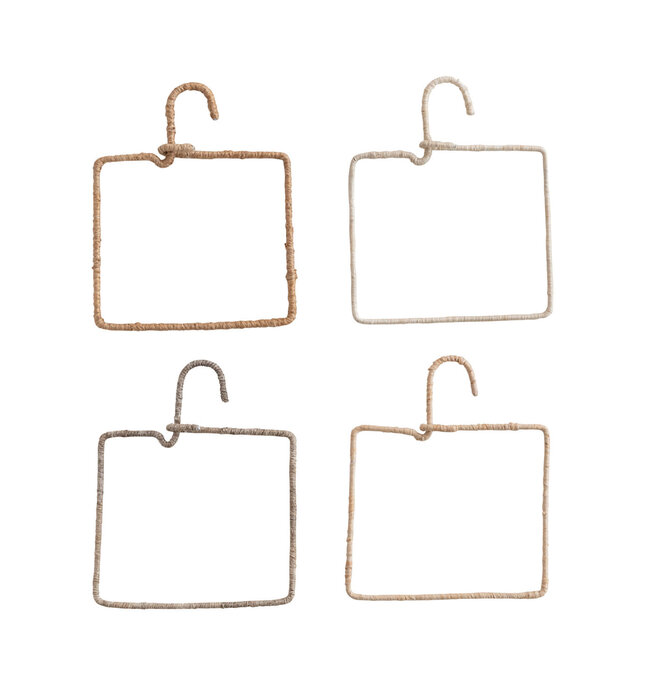 Hanger | Wire & Natural Fiber Wrapped